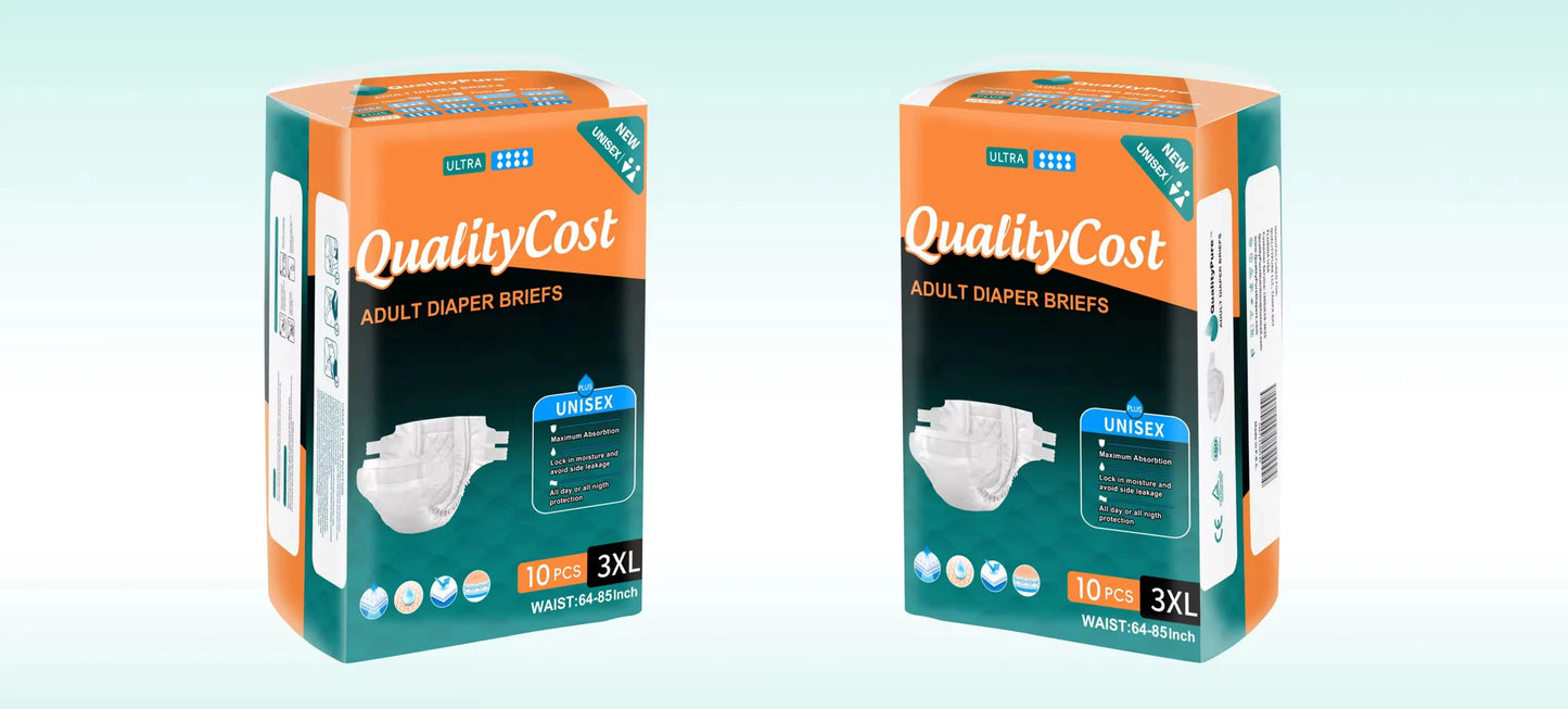 Adult Diaper-Style Briefs With Tabs